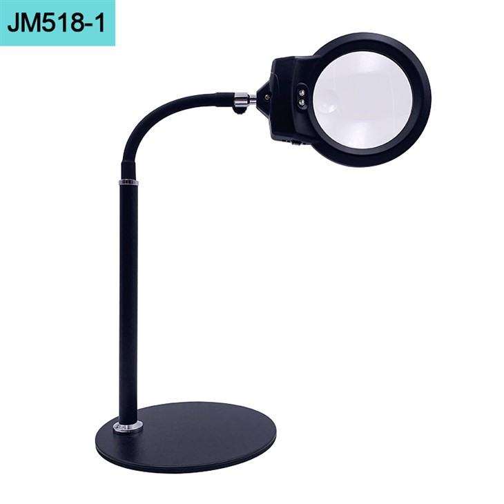 Table Lamp with Magnifying Glass